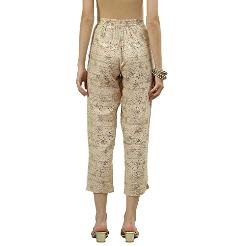 Image of BIBA Women Rayon Straight Printed Palazzo