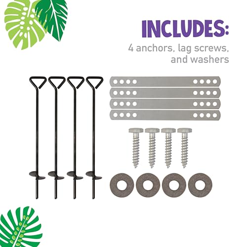 Jack & June Playset Anchor Kit – Essential Swing Set Hardware for Securing Your Playset to The Ground – Perfect for Keeping Your Kids Safe and Secure During Outdoor Playtime! by Jack and June - Image 6