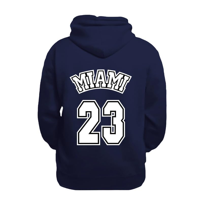 Image of Unisex Miami 23 Design Printed Hooded Sweatshirt