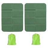 2 Stück Faltbares Sitzkissen, Faltbare Sitzunterlage Kinder,Sitzunterlage,Faltbares Sitzkissen Outdoor, Sitzkissen Wasserdicht,Sitzunterlage Isolierende, Garten Camping Picknick Wander (Grün)