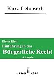  Einführung in das bürgerliche Recht - Kurzlehrwerk