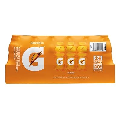 Gatorade Beverage (Pack of 24) 20 Fl Oz, 480 Fluid Ounce, Orange, 480 Fluid Ounce