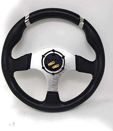 Boat Steering Wheel W/Adapter 3 Spoke Boats With A 3/4" Tapered Key Marine" #TOP3