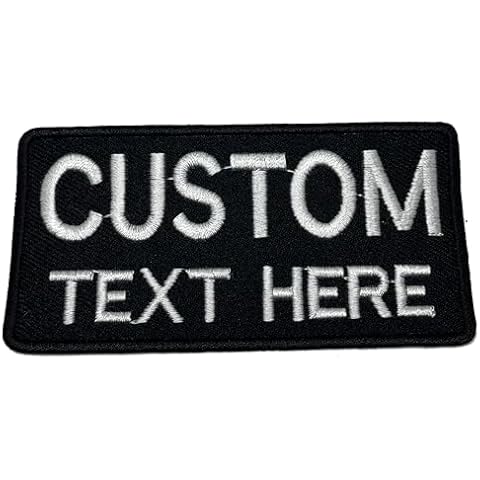 2 Line Big and Small Letter Custom Personalized Name Patch Hook Fastener Backing Tactical Gear Rucking Patch Badge Cover