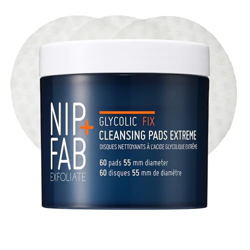 Nip + Fab Glycolic Fix Night Pads Extreme (60 Count) – 5% Glycoli...