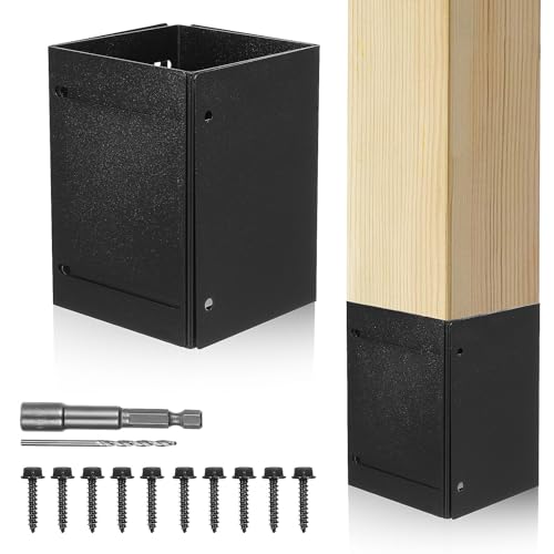 Kit de protection réglable OSALADI pour poteau noir extérieur - 2