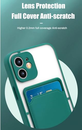 Image of Case Creation for Redmi Note 9 Pro Case with Stand [Military Drop Protection] [3 Stand Built-in Kickstand] Shockproof Slim Translucent Matte Card holder for Xiaomi Redmi Note 9 Pro Phone Cases (Green)