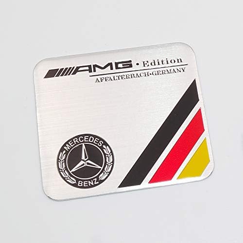 US85 Direct Mercedes-Benz 3D Universal Exterior & Interior AMG Edition Multimedia Emblem Decal Badge Decoration Refit Logo Gift (AMG-Germany)