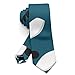 BoomDragon Men's Fashionable Blue Bowling Necktie - Durable Skinny Paisley Necktie for Meeting Office, Suit Accessories