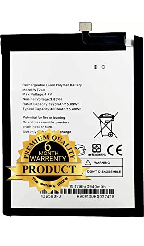 Image of THE BATTERY STORE Orignal OriginaI WT240 {4000mAh} Battery Compatible with Nokia 3.2 TA-1211 TA-1214 TA-1206 TA-1209 TA-1156 TA-1159 TA-1164 with 6 Months Warranty and high capicity battery backup (FOR NOKIA WT240)