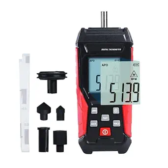 2-in-1 Digital Tachometer with Laser Photo RPM Meter and Contact RPM Measurement