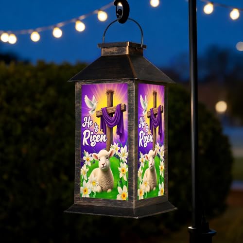 Christian Solar Garden Hanging Light