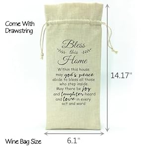 Housewarming gifts unique new house new home gifts bless gift for new houseowner realtor gift for clients bless this home within this home birthday christmas gifts moving away gifts wine bag gift  urban country home decor