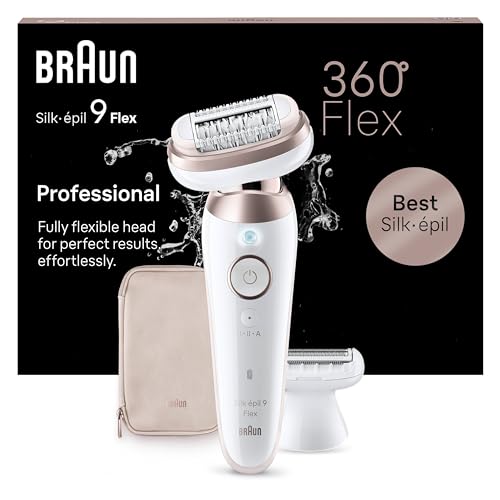 Braun Silk-épil 9 Flex Epilatore 9-030 3D Bianco/Rosa