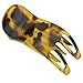 Parcelona French Simply Bear Paw Medium Light Tortoise Shell Salon Hinge Side Slide Yoga Hair Claw Clip Clamp Clutcher