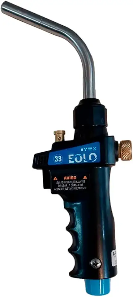 Maçarico Turbo Torch JH-6S Acendimento Automático Piezo Chama Rotativa Compatível MAP/PRO e GLP para Solda Refrigeração HVAC
