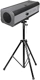 LED Follow Spotlight 47-59in Adjustable Tripod Stand 200W Stage Follow Spotlight DJ Led Lighting Man