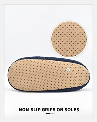 Panda Bros Mens Slipper Socks With Non Skid Bottoms, Warm Slipper Socks With Grippers For Men, Fuzzy House Slippers4