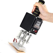 Handheld Hot Stamping Machine, Leather Embossing Machine, with 5-7cm Heating Plate, Digital Temperature Control Up to 400C, for Leather, Wooden Card, Logo Embossing