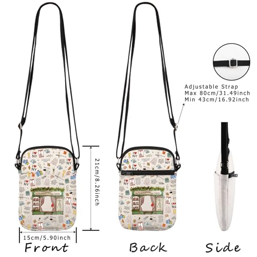 WCGXKO 40s Romance Comedy Movie Inspired Crossbody Bag You've Got Mail Book Lovers Gift for Movie Fans2