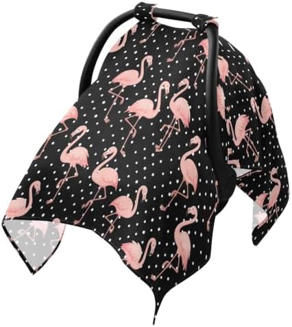 Flamingo Print Baby Car Seat Cover Girl Boy Breathable Carseat Covers