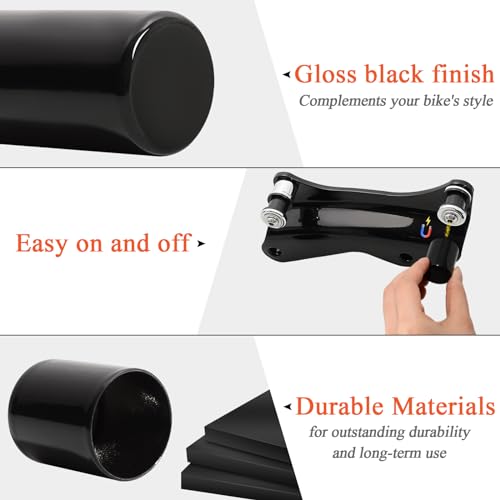 Image of Rear 4-Point DOCKING HARDWARE COVER KIT for Harley Touring 2009-2025,for Road Glide Road King Street Glide Electra Glide,Black /Set of 4 (2 Long&2 Short)