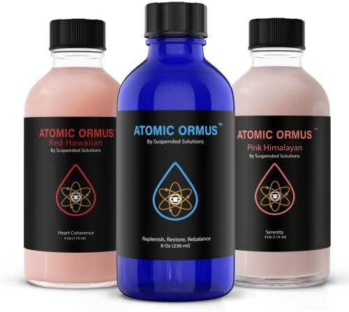 Atomic ORMUS 4oz + Atomic ORMUS RED 4oz + Amoic ORMUS Pink 4oz Bundle