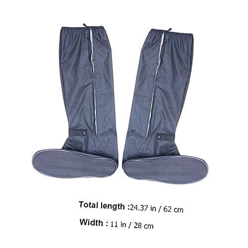 Cubiertas impermeables para zapatos LIFKOME, 1 par, plegables, de goma, botas altas miniatura 2