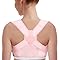 Vicorrect Back Posture Corrector for Women: Men's Adjustable Shoulder Brace for Upper Back Pain Relief and Posture Support (Pink, M/L)