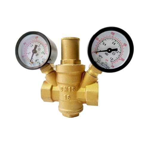 Régulateur pression en laiton DN32 et valve de réduction eau réglable double jauge - 2
