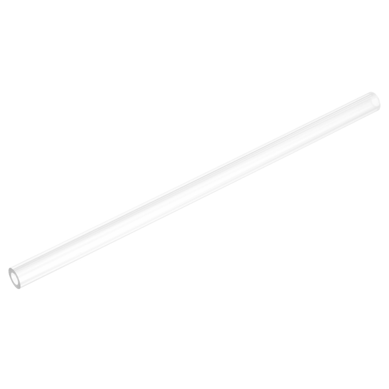 uxcell Rigid Round Clear Tubing 6mm(1/4") ID x 12mm(1/2") OD x 0.8Ft(250mm) Length Plastic Tube
