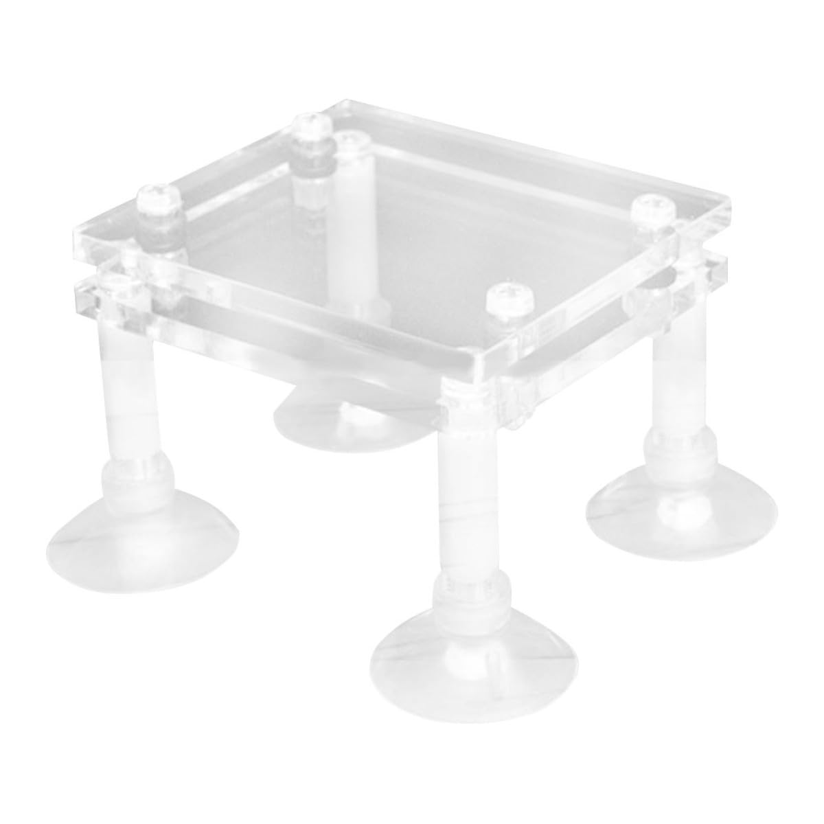 Hemobllo Support de Pompe Submersible en Acrylique Antichoc Ventouse, Support Surélevé pour Pompe à Eau D'aquarium, Accessoire pour Bassin de Poissons
