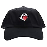 Ghost Hat Dad Hat Baseball Cap Embroidered Adjustable(Black)