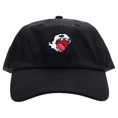 MLSMAMZ Ghost Hat Dad Hat Baseball Cap Embroidered Adjustable(Black)