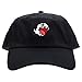 Ghost Hat Dad Hat Baseball Cap Embroidered Adjustable(Black)