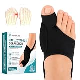 Hallux Valgus Socken, 2 Stück Zehenspreizer Großer Zeh mit Gelpolster