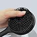 Silicone Back Scrubber for Shower Body Brush with Long Handle Double Sided Bath Exfoliating Massage Brushes Men Women (Black)