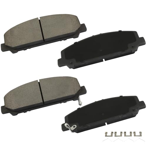 Image of cciyu D1509 Front Ceramic Brake Pads For INFINITI For QX56 2011-2013,For QX80 2014-2019,For Nissan For ARMADA 2012-2015 2017-2020,For TITAN 2011-2015 2017-2020,For Suzuki For Equator 2011-2012