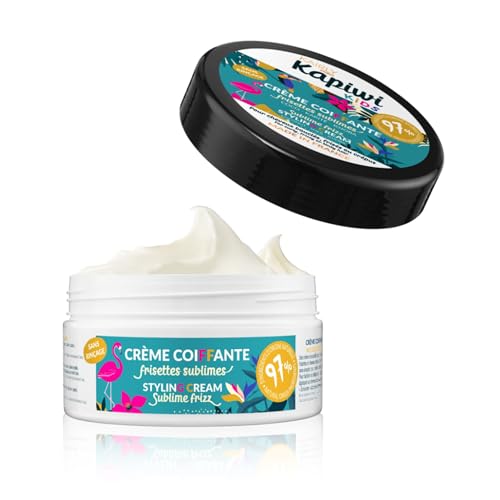 KAIRLY - Crème Coiffante Sans Rinçage KAPIWI Kids - Nourrit, Sublime & Dompte les Frisottis - 250ml - 97% Naturel - Huile de Coco & Karité Bio