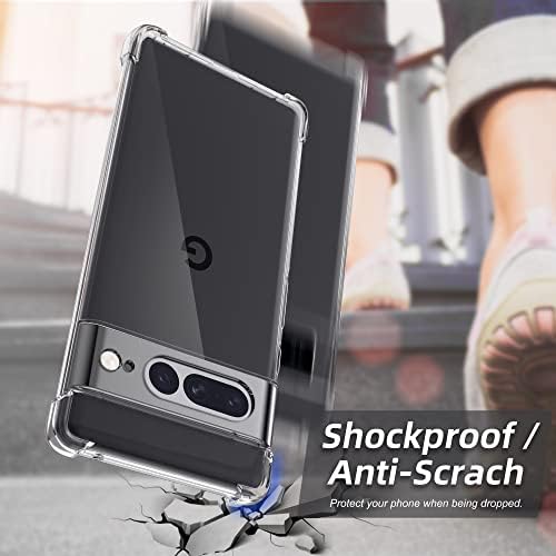 Migeec Clear Case for Google Pixel 7 Pro 5G 2022 Transparent Phone Cover Shockproof Protective