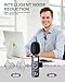 PQRQP 3 in 1 Professional Wireless Lavalier Microphone for iPhone, Android, Camera, Wireless Mini Microphones, Crystal Clear Sound Quality for Recording, Live Streaming, YouTube, TikTok, Elegant Black