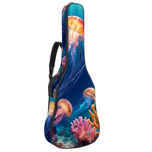 Sac de guitare acoustique méduse étanche 42.9" avec compartiments