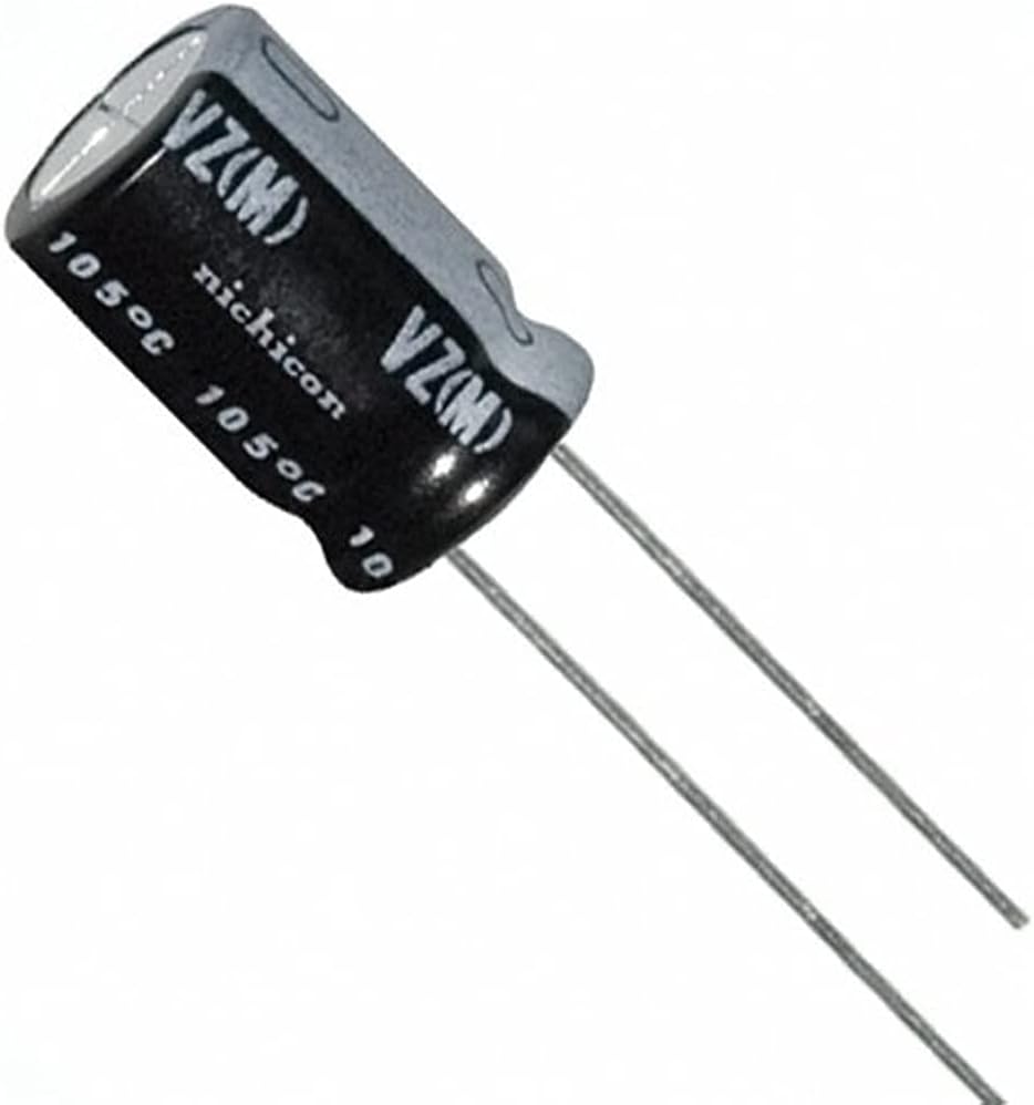 Set of 10, Nichicon 105°C Electrolytic Capacitor 2200uF 16V (2200 mfd 16V) 20% Radial, 1/2" x 13/16" (13x20mm)