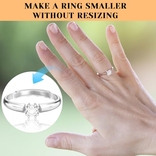 ring sizers for loose rings ring guards for loose rings fit any rings invisible ring size adjuster never sliding off and spinning 12 pcs
