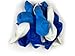 KADBANER White Blue Light Blue Balloons,100 Pack 12 Inch Latex Balloons