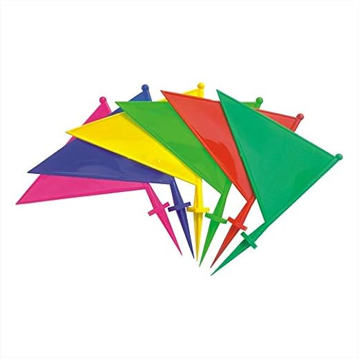 KITSAWS Sports Boundary Flag Set of 10