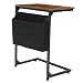 Produktbild HOOBRO Beistelltisch, Kleiner Sofatisch, Laptoptisch C-förmiger, Tragbarer Imbisstisch mit Ablagefächern, Schlafzimmer, Wohnzimmer, Einfacher Aufbau, Stabil, Industriestil, Vintage EBF56SF01