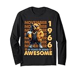 59th birthday bear legends november 1966 59 years old mens maglia a manica