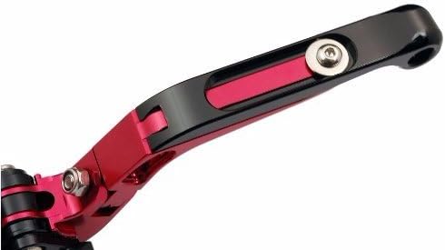 Miniatura 7 de niree extensible y plegable palancas de embrague de freno para Kawasaki H2H2r 2015  2016, color negro, Rojo