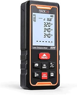 PRO Laser Measure 165Ft with Electronic Angle Sensor, Tripod Screw Hole, 2.25" Larger